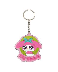 My Melody - Rubber Keychain with Glitter Effect- Stickers Style - 7cm