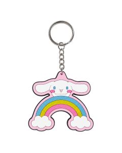 Cinnamoroll - Rubber Keychain with Glitter Effect - Stickers Style - 6cm