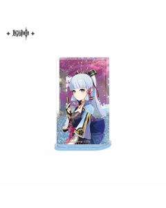 Genshin Impact - Acrylic Ornament with Glitter / Quicksand Effect - Kamisato Ayaka - 110x65mm