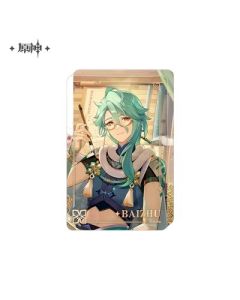 Genshin Impact - Acrylic Ornament with Glitter / Quicksand Effect - Baizhu - 65x100mm