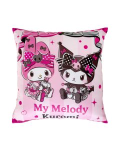 Kuromi & My Melody - Couch Pillow - Pink Black Party Series - 35x35cm