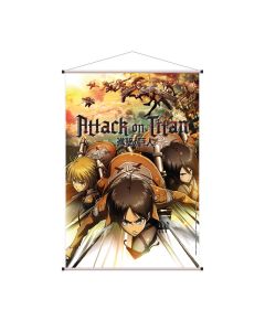 Attack on Titan - Eren, Mikasa & Armin - Wallscroll - 60x90cm