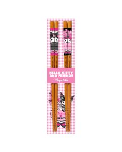 Kuromi & My Melody - Bamboo Chopsticks - Pink Black Party Series