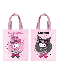 My Melody & Kuromi - Tote Bag - Pink Black Party Series