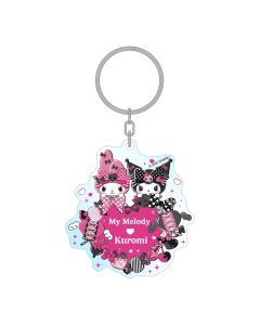 My Melody & Kuromi - Acrylic Keychain - Pink Black Party Series - 7cm