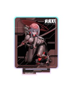 Goddess of Victory: NIKKE - Holographic Acrylic Standee - Scarlet - Crouching Series - 14cm