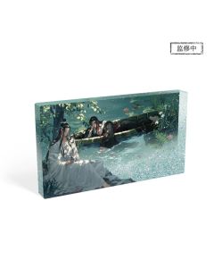 Grandmaster of Demonic Cultivation - Wei Wuxian & Lan Wangji - Lotus Pond - Acrylic Block with Quicksand Effect - 17x9,5cm