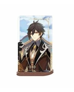 Genshin Impact - Acrylic Ornament with Glitter / Quicksand Effect - Zhongli - 110x65mm