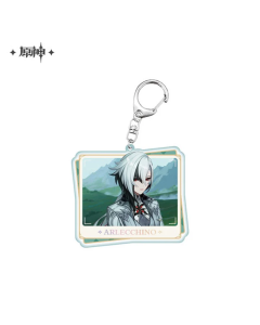 Genshin Impact - Acrylic Keychain - Arlecchino - 68 x 63mm