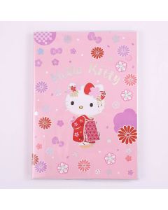 Hello Kitty - Holographic Softcover Notebook - Kimono - A5 - Checkered