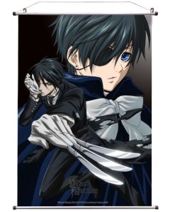 Black Butler Wallscroll - Knives